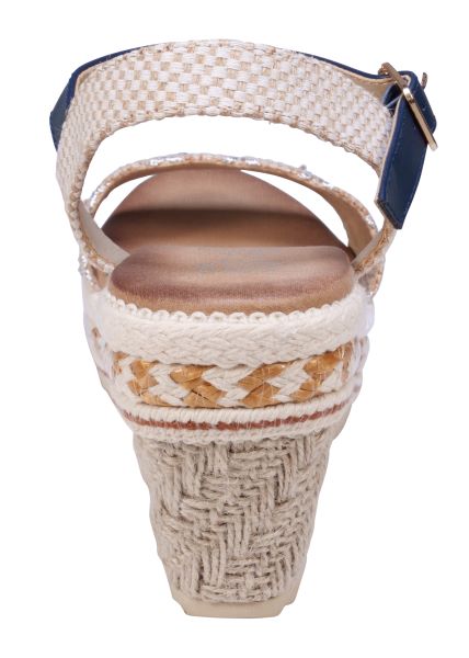 Good Choice Shoes Blue Lauren Women's Espadrille Wedges LAUREN-BLUE