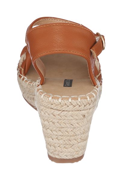 Good Choice Tan Cati Espadrille Womens Wedge Sandals
