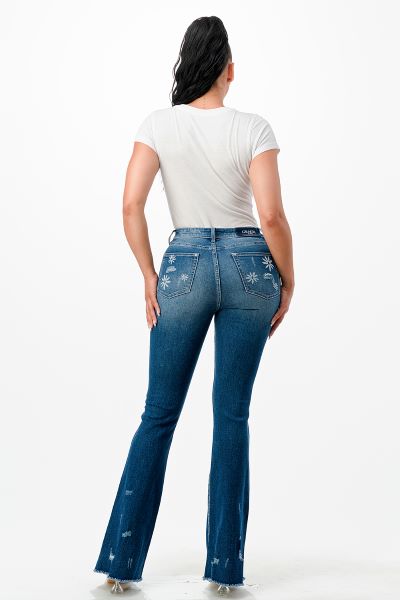 Grace in LA Daisy Easy Fit High Waist Women's Jeans HL51810