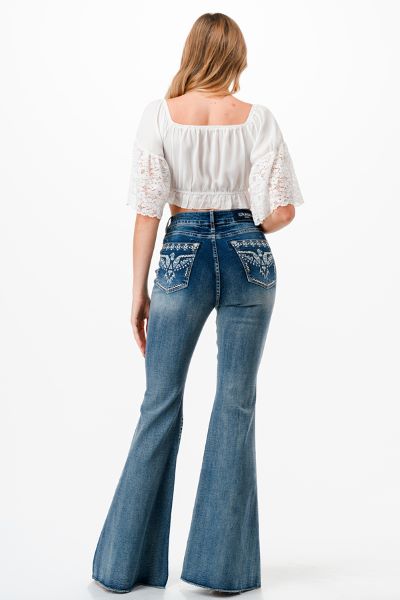 Grace in LA Thunderbird 32 inch Inseam Women's Jeans HLS669-32