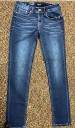 Grace In LA Womens Medium Wash Easy Fit Jeans EN9357KT