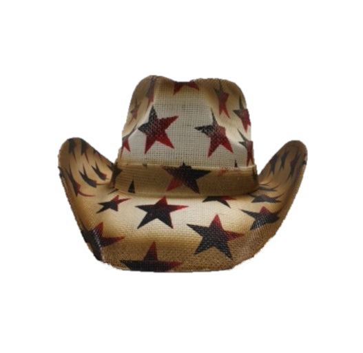 Hat Vision Beige Hatra Western Hat with Stars R15 BEIGE
