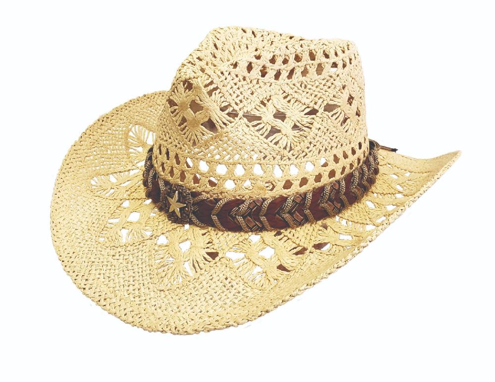 Hat Vision Beige Western Hat with Trim R34 Beige