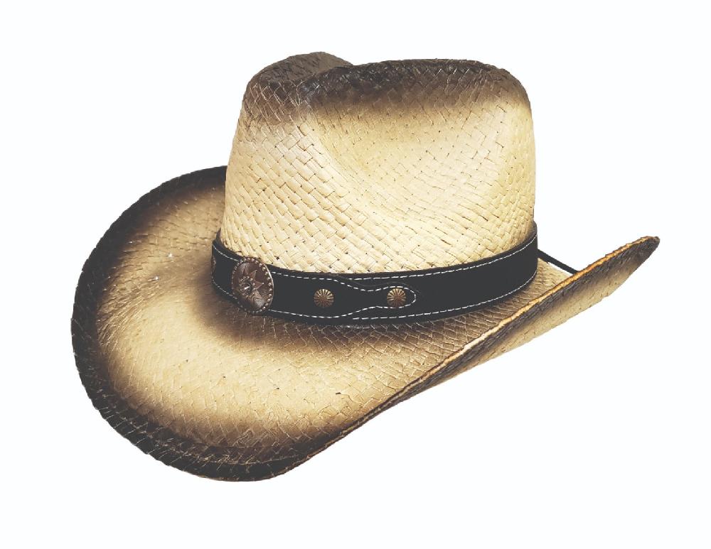 Hat Vision Black Stained Western Hat with Band R28