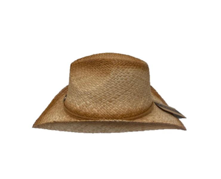 Hat Vision Raffia Coin Western Hat With Trim R42