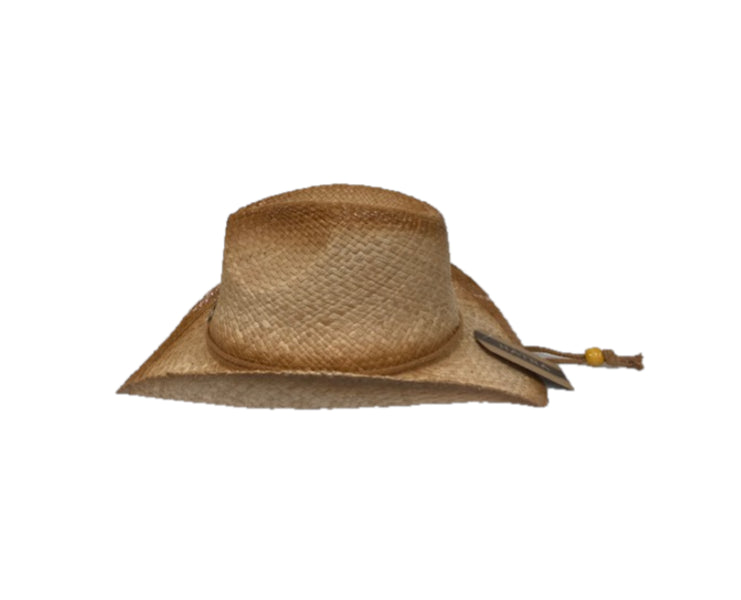 Hat Vision Raffia Coin Western Hat With Trim R42