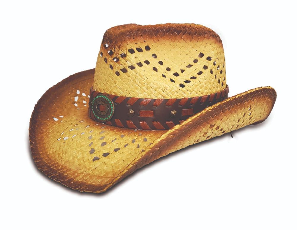 Hat Vision Western Hat with Turquoise color Stone Band R22