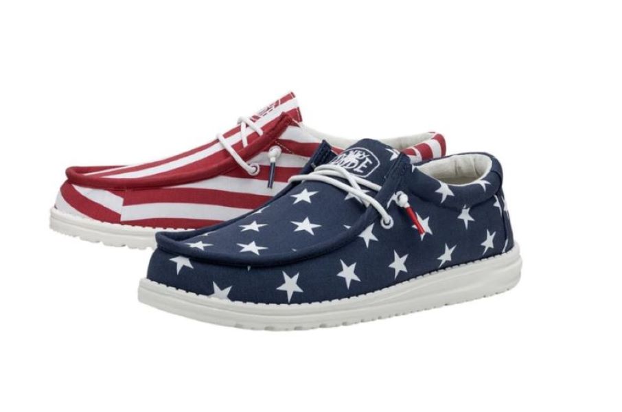Hey Dude American Flag Wally Men's Casual Shoes 40001-9CW