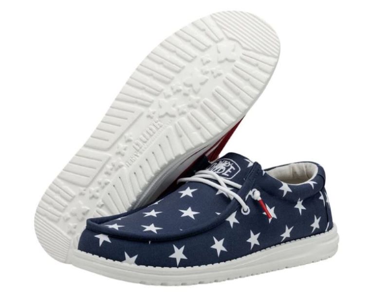 Hey Dude American Flag Wally Men's Casual Shoes 40001-9CW