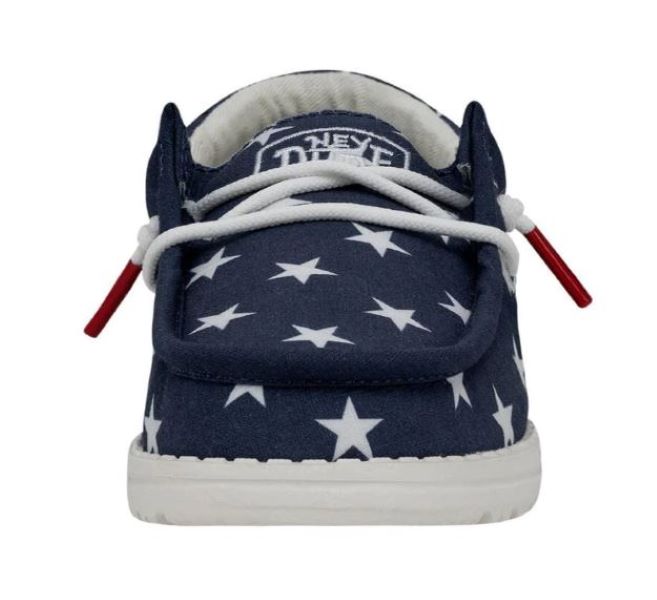 Hey Dude American Flag Wally Youth Patriotic Casual Shoes 40046-9CW