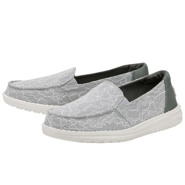Hey Dude Azur Lena Lace Womens Casual Slip On Shoes 121953313