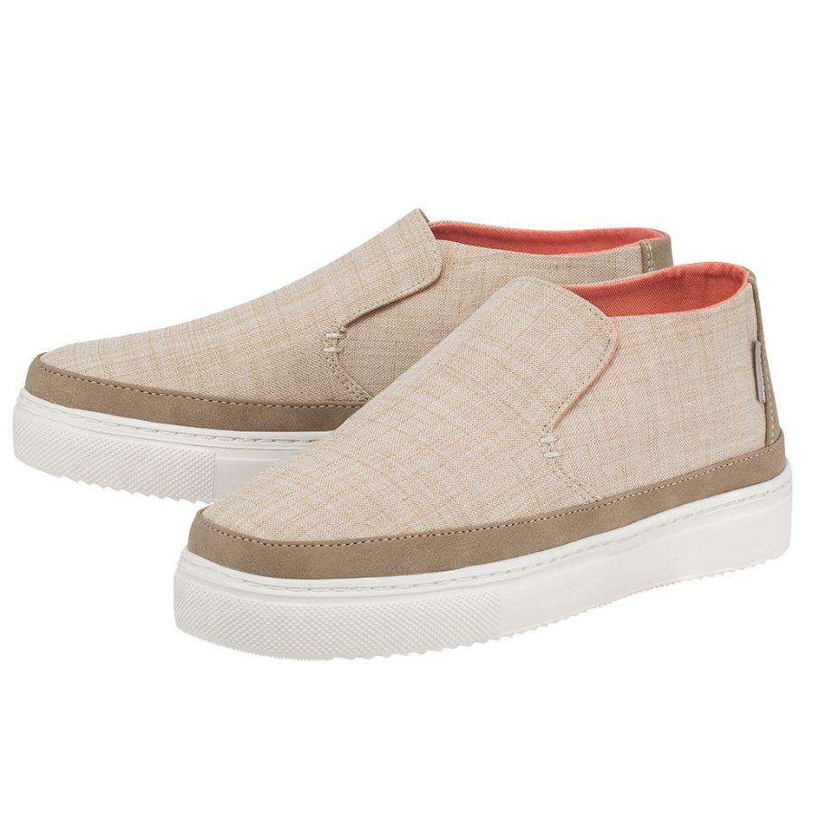 Hey Dude Beige Peyton Chambray Women's Shoes 121790522