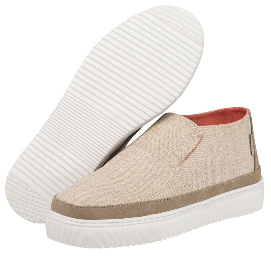 Hey Dude Beige Peyton Chambray Women's Shoes 121790522