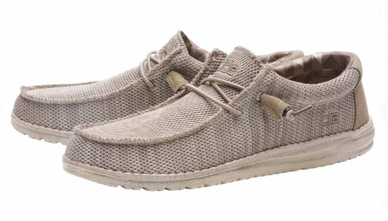 Hey Dude Beige Wally Sox Funk Mens Casual Shoes 110350500