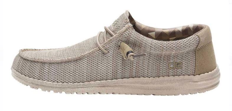 Hey Dude Beige Wally Sox Funk Mens Casual Shoes 110350500