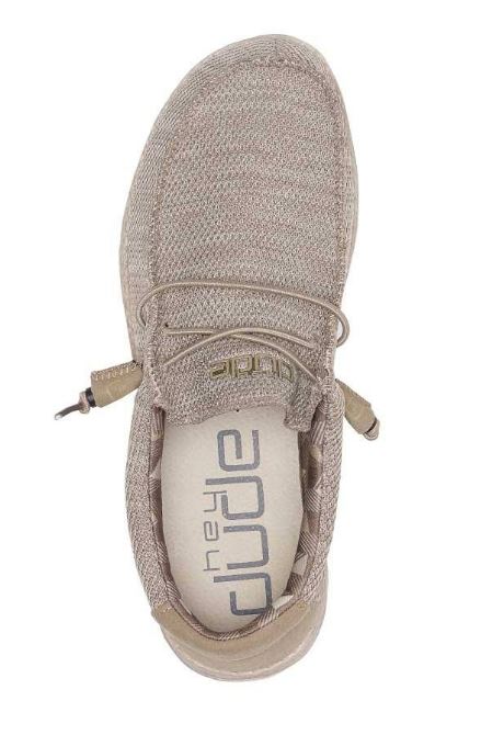 Hey Dude Beige Wally Sox Funk Mens Casual Shoes 110350500