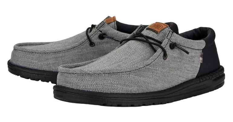 Hey Dude Black/Grey Wally Funk Nylon Craft Men's Casual Shoes 40677