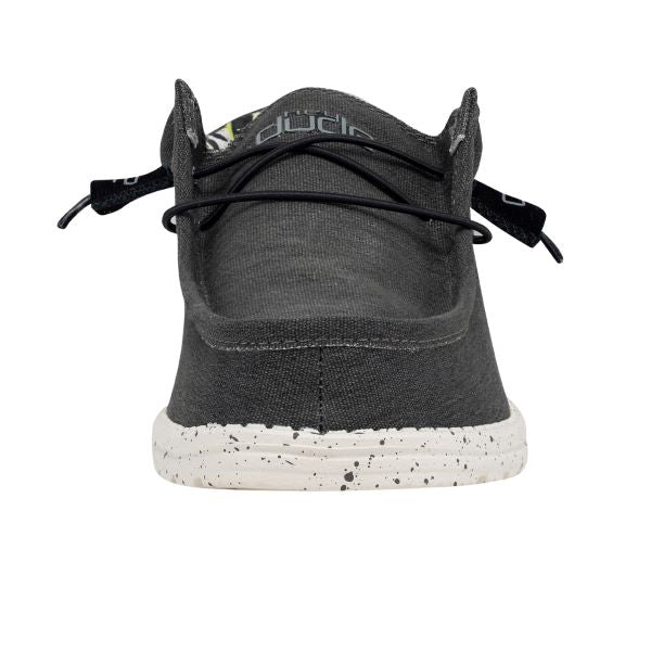 Hey Dude Black Wally Stretch Mens Casual Shoes 110384900