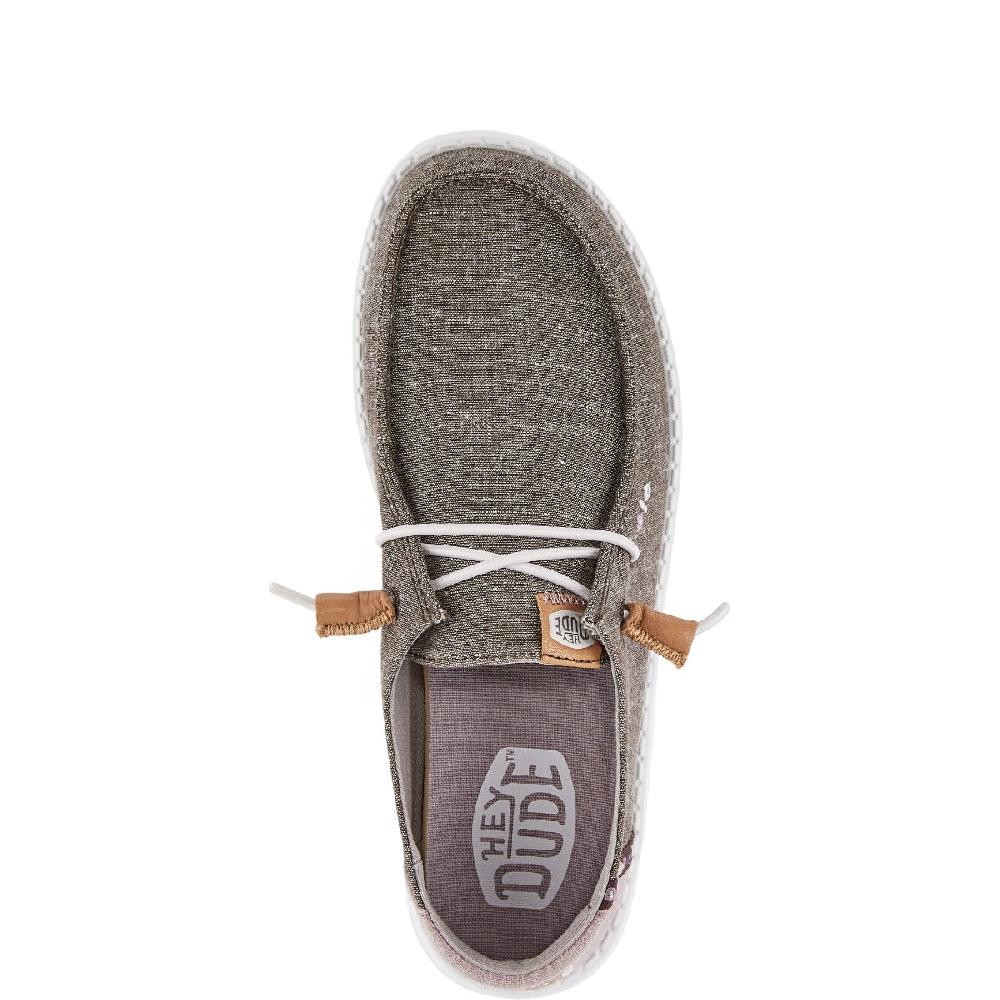 Hey Dude Black Wendy Chambray Boho Women's Casual Shoes 40729-001