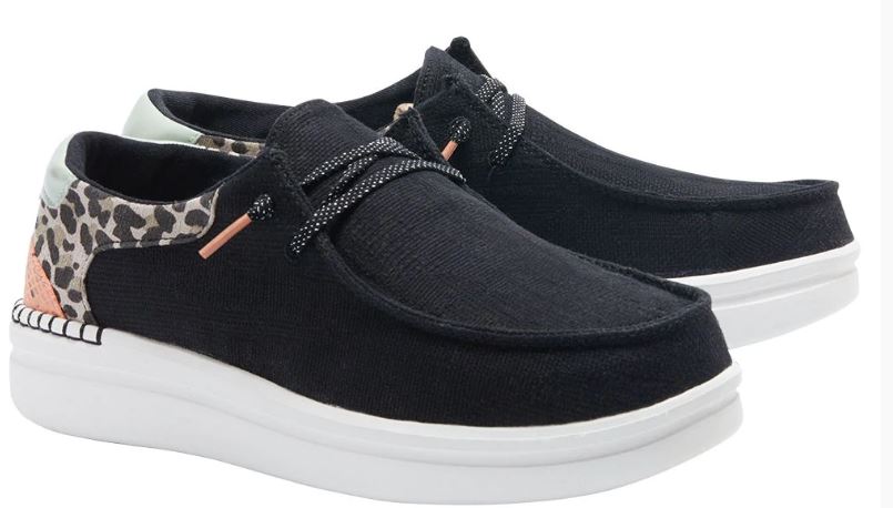 Hey Dude Black Wendy Rise Funk Womens Shoes 121944876