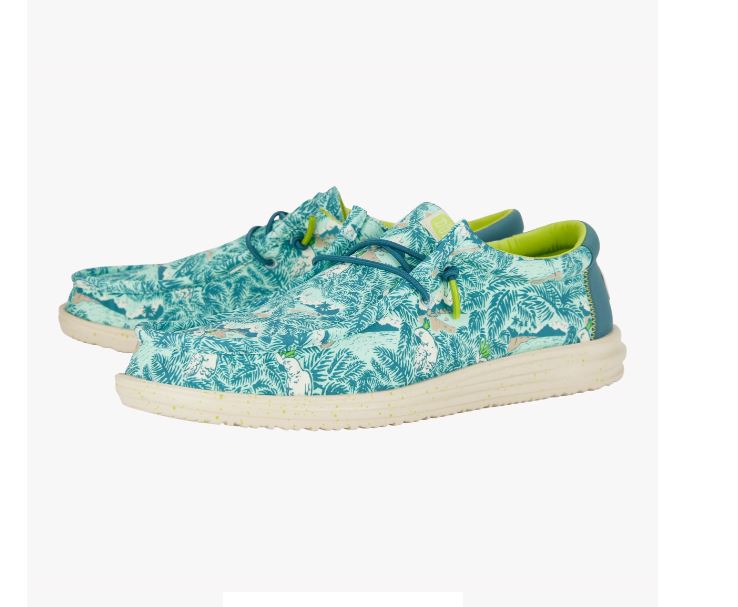 Hey Dude Blue Tropical Wally H20 Men's Casual Shoes 40702-4OR