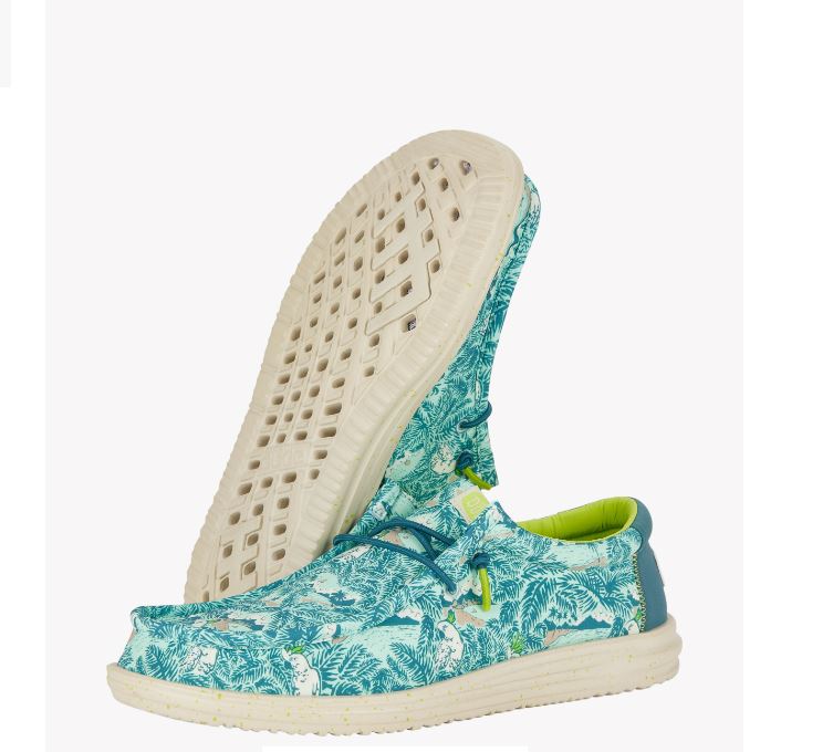 Hey Dude Blue Tropical Wally H20 Men's Casual Shoes 40702-4OR