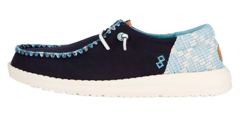 Hey Dude Blue Wendy Funk Jacquard Women's Casual Shoes 40736