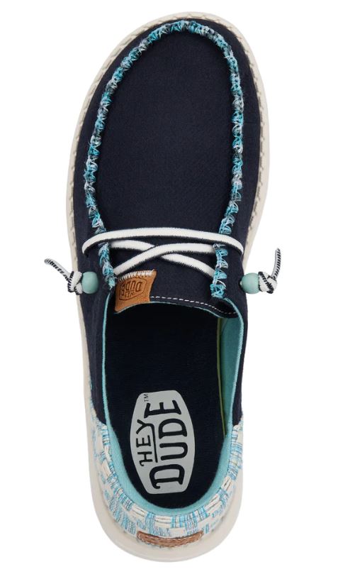 Hey Dude Blue Wendy Funk Jacquard Women's Casual Shoes 40736