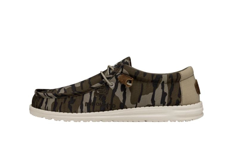 Hey Dude Bottomland Wally Mossy Oak OBL Men's Camo Casual Shoes 40586-960