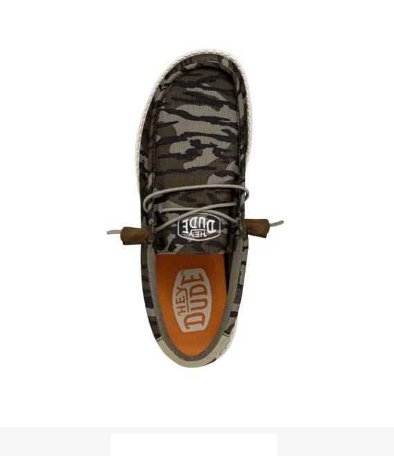 Hey Dude Bottomland Wally Mossy Oak OBL Men's Camo Casual Shoes 40586-960