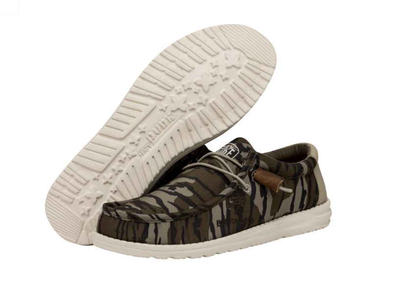 Hey Dude Bottomland Wally Mossy Oak OBL Men's Camo Casual Shoes 40586-960