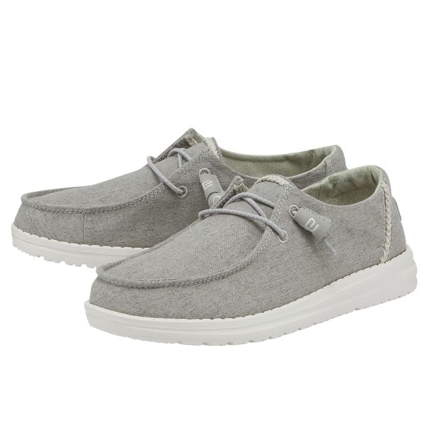 Hey Dude Braid Grey Wendy Chambray Women's Casual Shoes 121413327