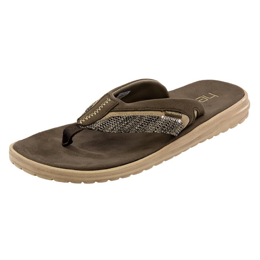 Hey Dude Brown Flinn Sox Mens Sandals 112201515