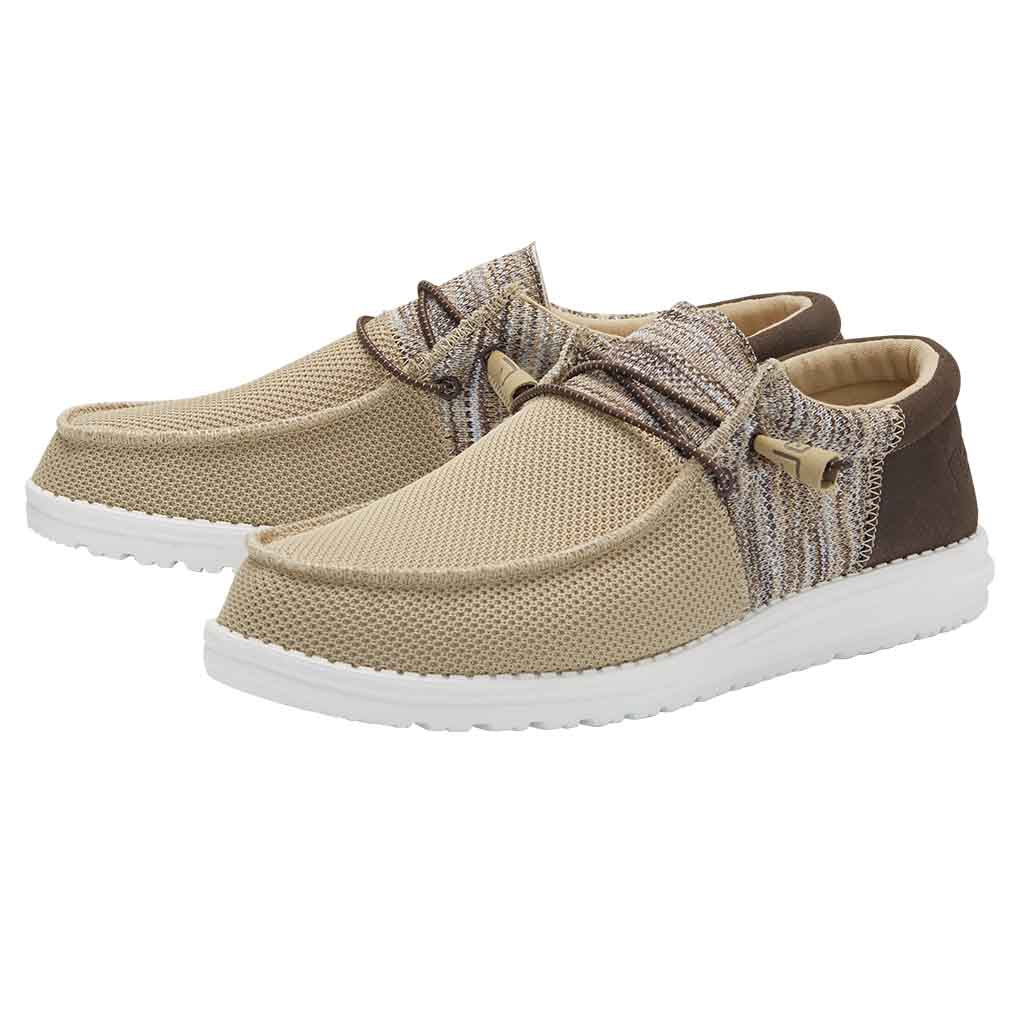 Hey Dude Brown Multi Wally Sox Funk Men's Casual Shoes 110351559