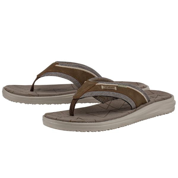 Hey Dude Brown Sami Free Mens Sandals 112281500