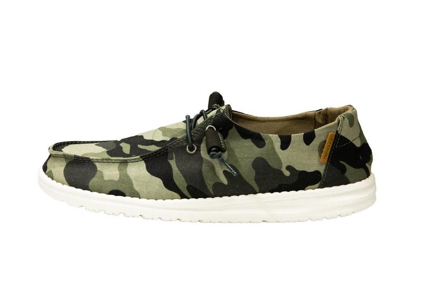 Hey Dude Camo Wendy Womens Casual Slip On Shoes 121417003
