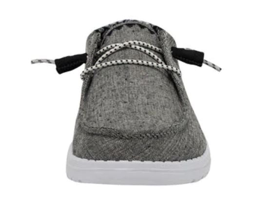 Hey Dude Chambray Onyx Wendy Womens Shoes 121414203