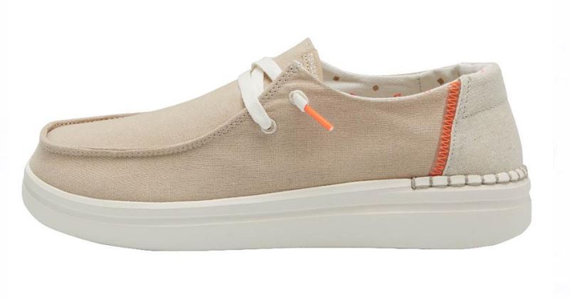 Hey Dude Chambray Sandshell Wendy Rise Womens Causal Shoes 121940407
