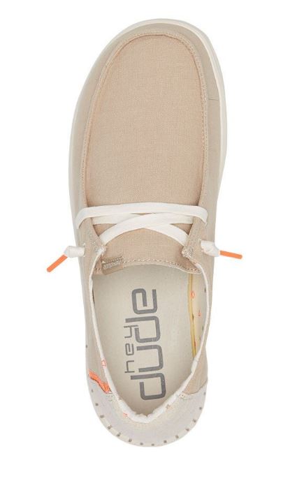 Hey Dude Chambray Sandshell Wendy Rise Womens Causal Shoes 121940407