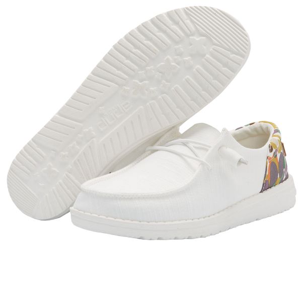 Hey Dude Chambray White Wendy Funk Womens Shoes 121930123