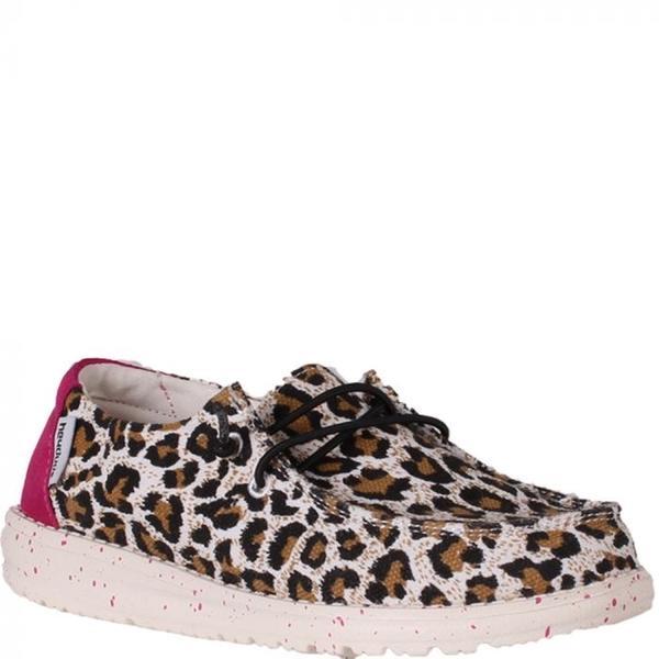 Hey Dude Cheetah Wendy Youth Casual Shoes 130129758