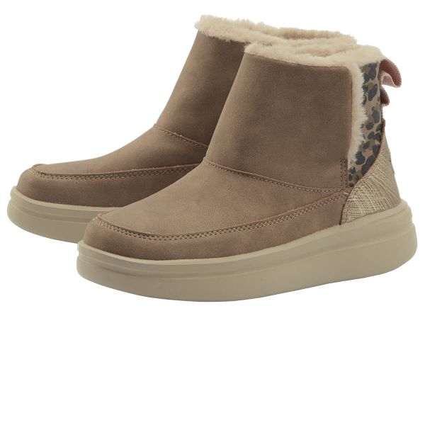 Hey Dude Chestnut Mel Youth Booties 130281602