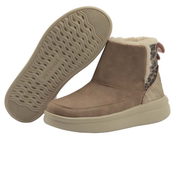 Hey Dude Chestnut Mel Youth Booties 130281602