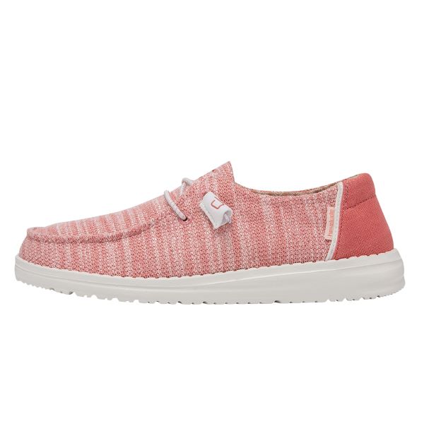 Hey Dude Coral Pearl Wendy Stretch Womens Casual Shoes 121415071