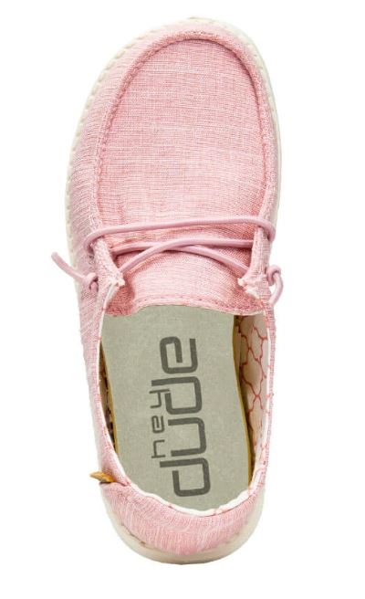 Hey Dude Cotton Candy Wendy Youth Linen Girls Casual Shoes 130125018