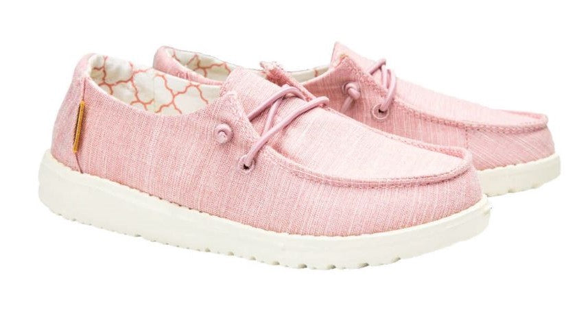 Hey Dude Cotton Candy Wendy Youth Linen Girls Casual Shoes 130125018