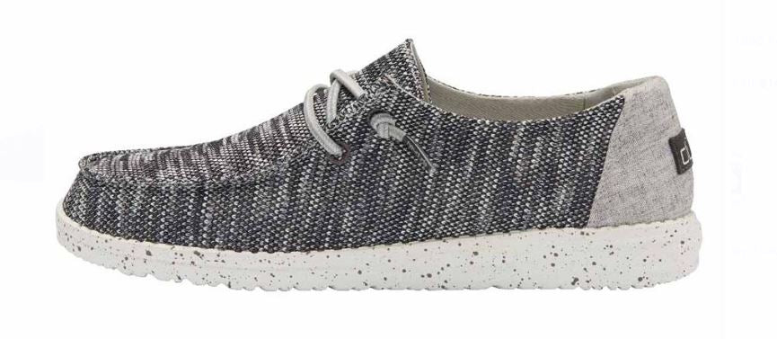 Hey Dude Dark Grey Wendy Sox Womens Casual Shoes 121923008