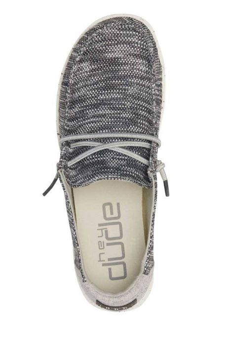 Hey Dude Dark Grey Wendy Sox Womens Casual Shoes 121923008