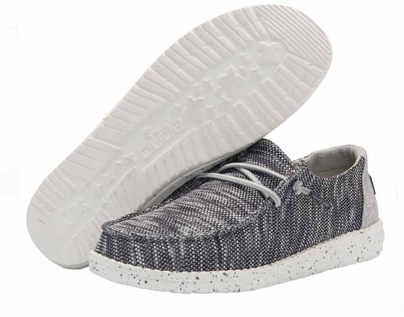 Hey Dude Dark Grey Wendy Sox Womens Casual Shoes 121923008