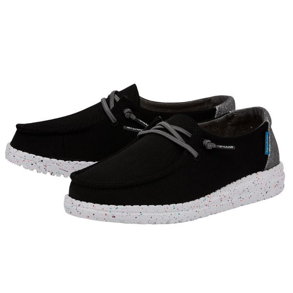 Hey Dude Disco Black With Grey Glitter Wendy Youth Casual Shoes 130124862